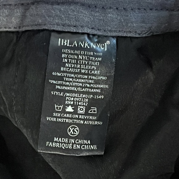 Blank NYC Black Joggers Size XS - Picture 6 of 6